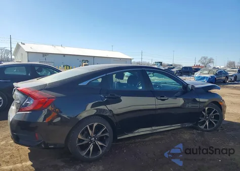 2019 Honda Civic Sport from USA, damaged, VIN 2HGFC2F82KH546406